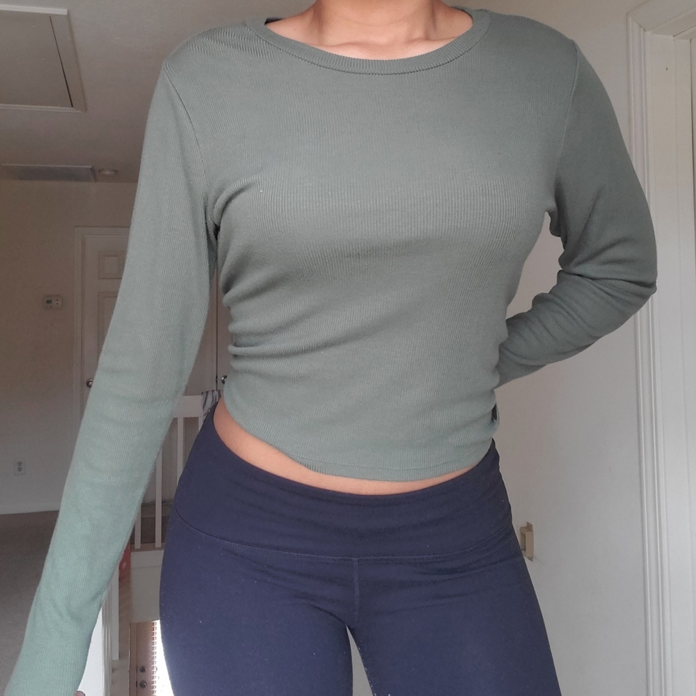 Olive Green Longsleeve Top